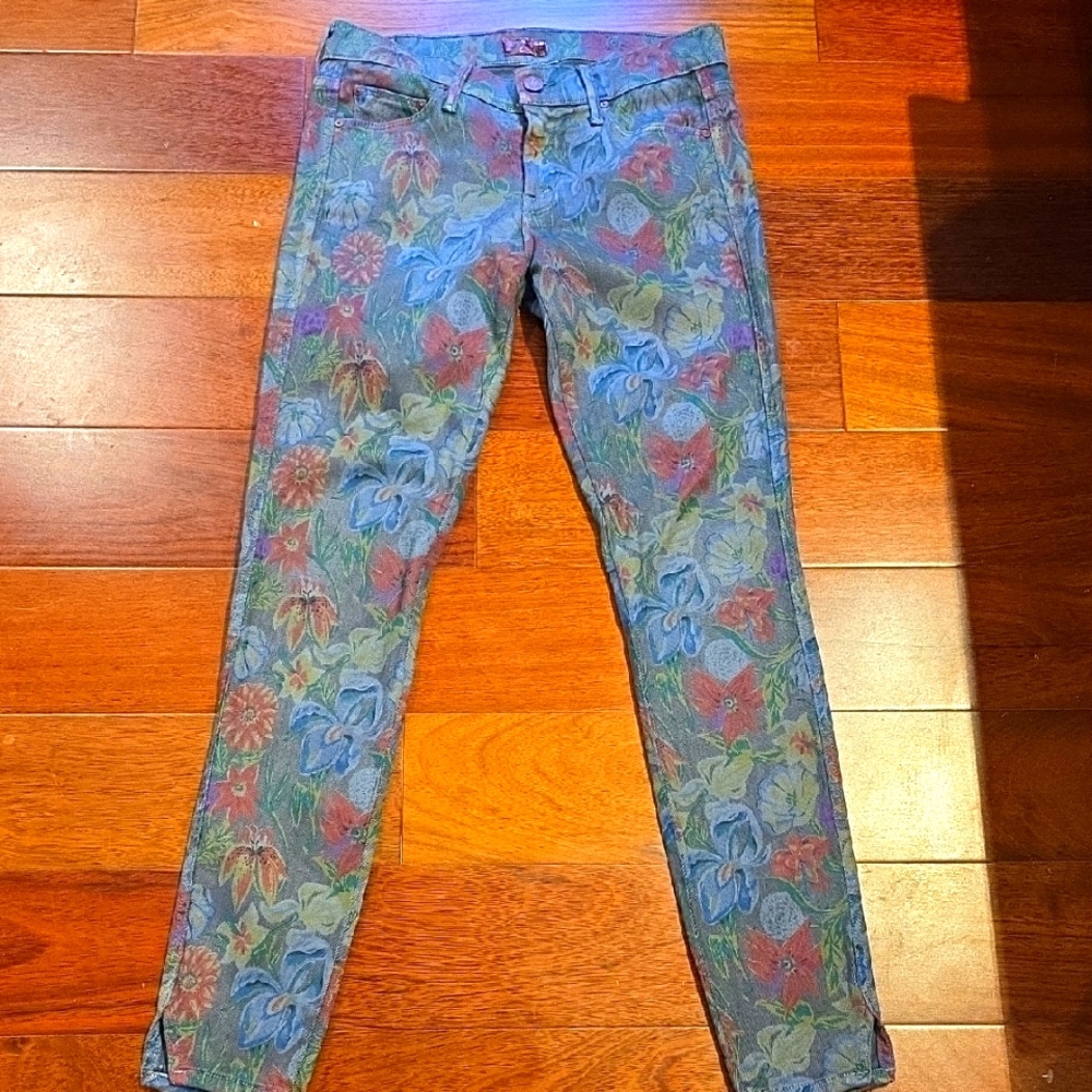 Mother Jeans "Ghosts And Roses", The Vamp Style Patterned Jeans